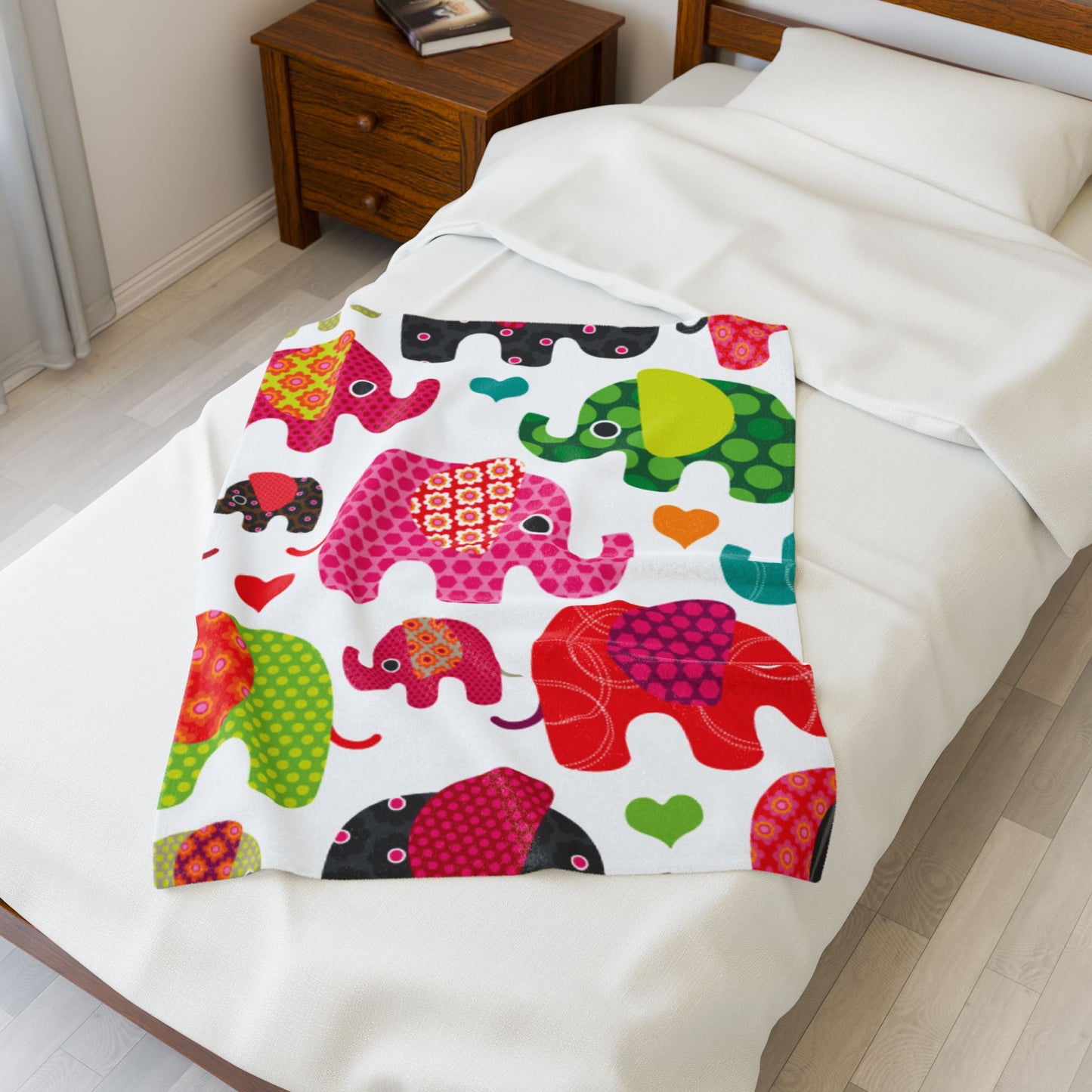 Elephant Plush Blanket | Nursery Decor | Baby Shower Gift