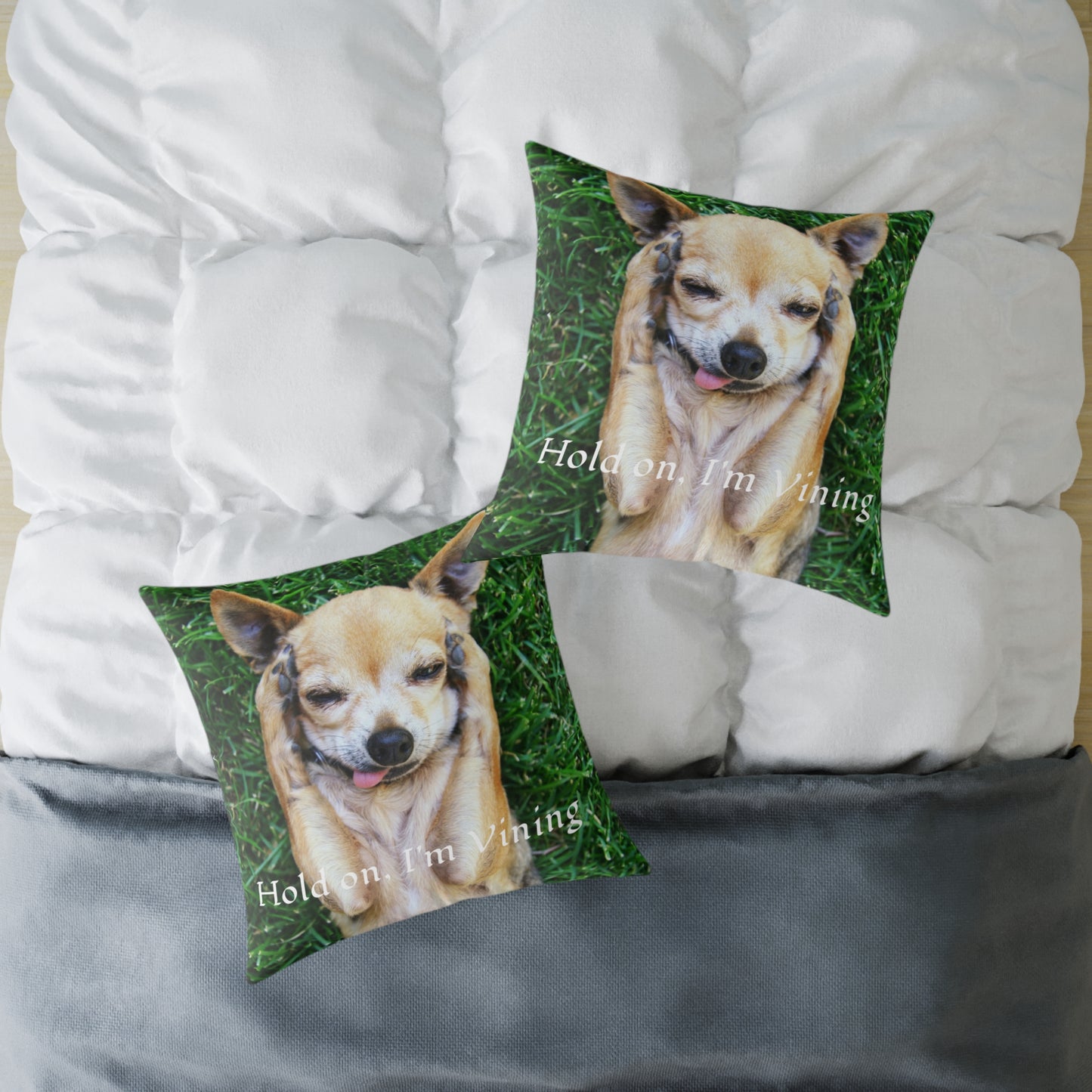 Square Pillow, Charming Dog Quote, Pet Lover Gift, Home Decor, Animal Lover