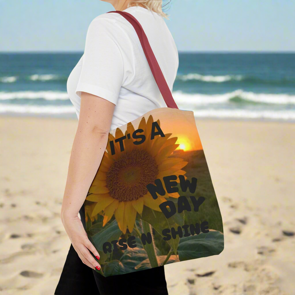 Sunflower Sunset Tote Bag - Eco-Friendly Floral Canvas Bag