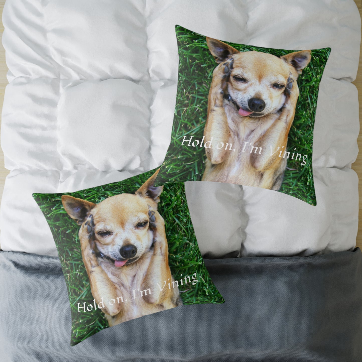 Square Pillow, Charming Dog Quote, Pet Lover Gift, Home Decor, Animal Lover