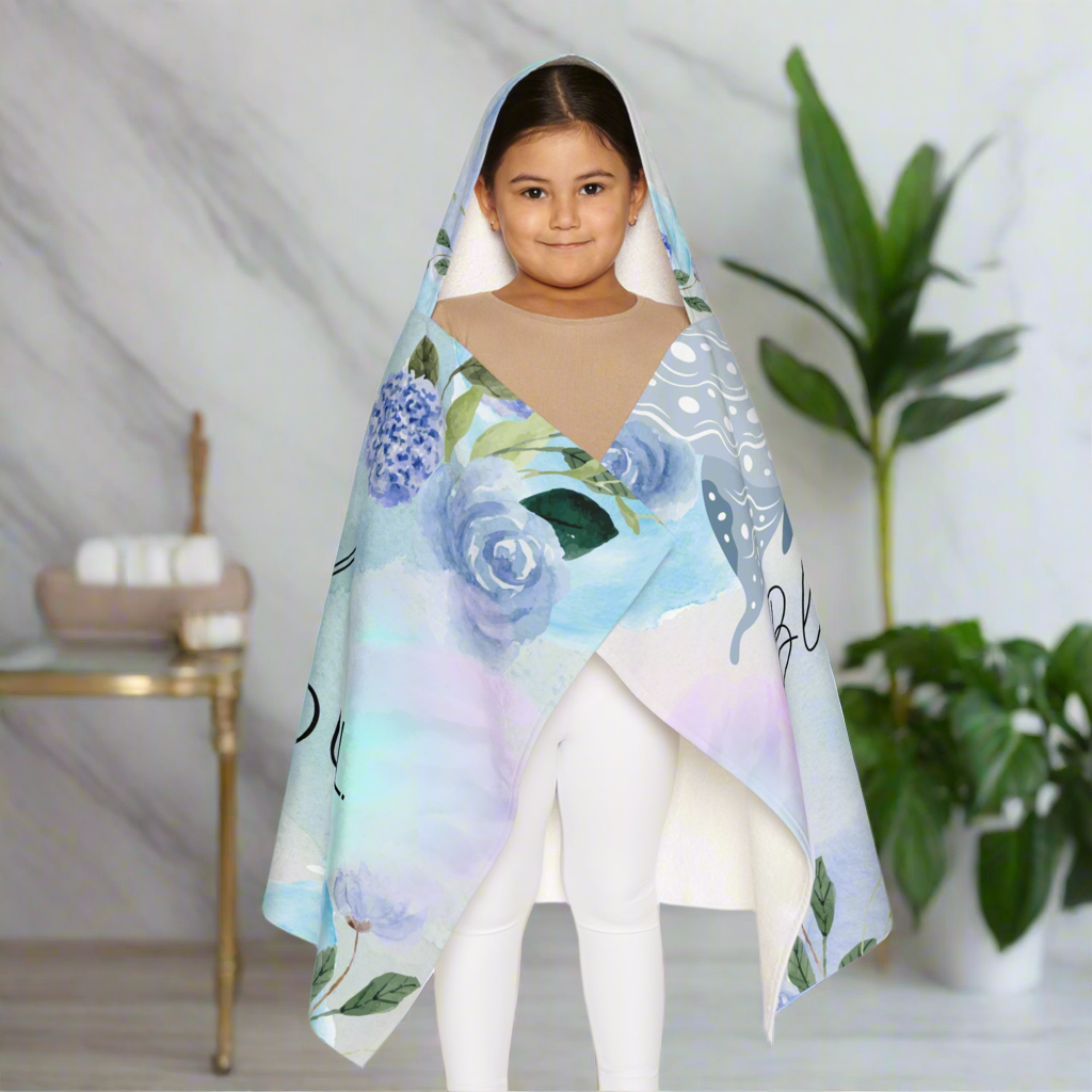 Youth Hooded Towel - Bless the Lord Oh My Soul, Personalized POD Bath Wrap