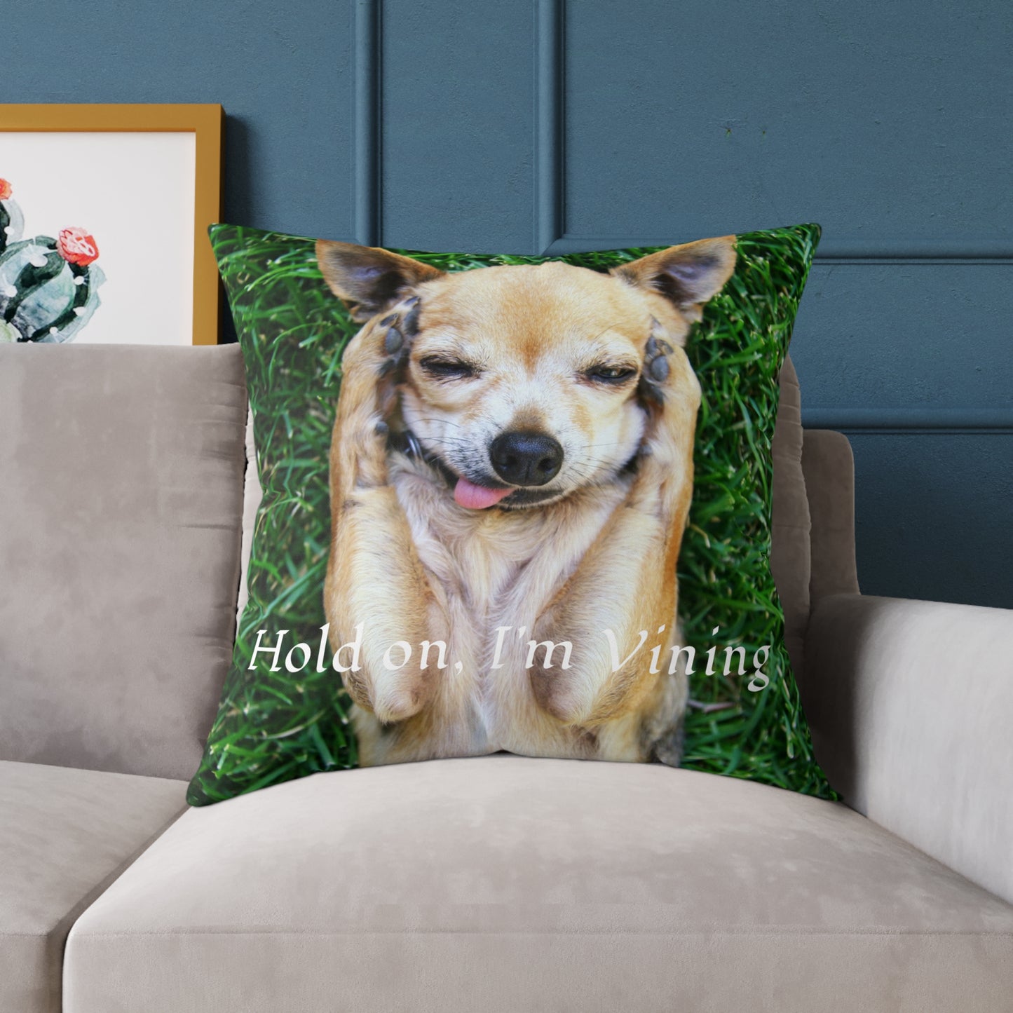 Square Pillow, Charming Dog Quote, Pet Lover Gift, Home Decor, Animal Lover