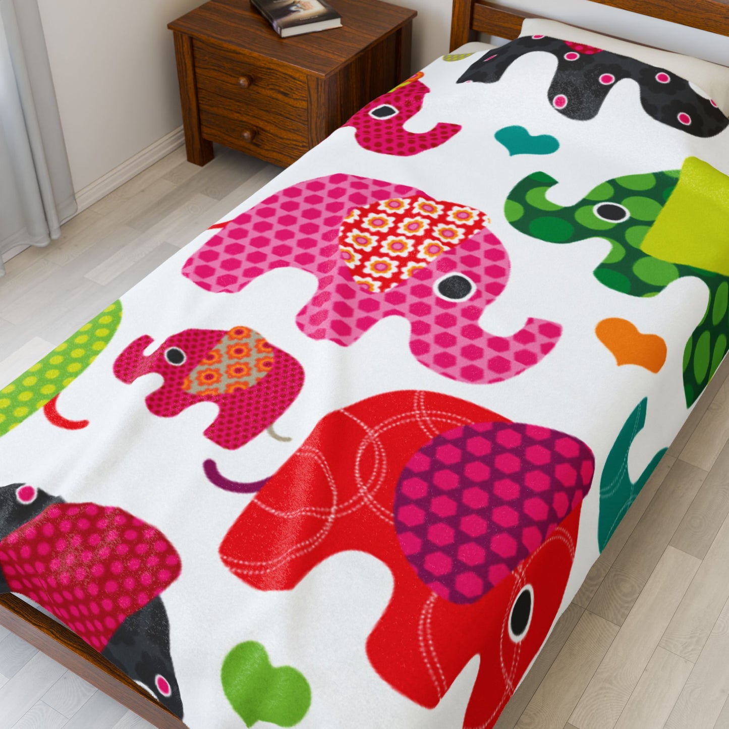 Elephant Plush Blanket | Nursery Decor | Baby Shower Gift