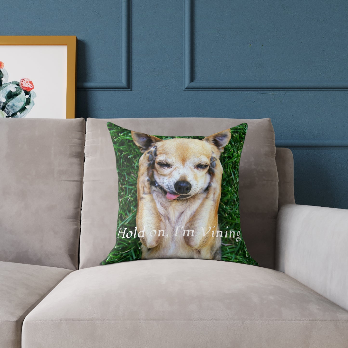 Square Pillow, Charming Dog Quote, Pet Lover Gift, Home Decor, Animal Lover