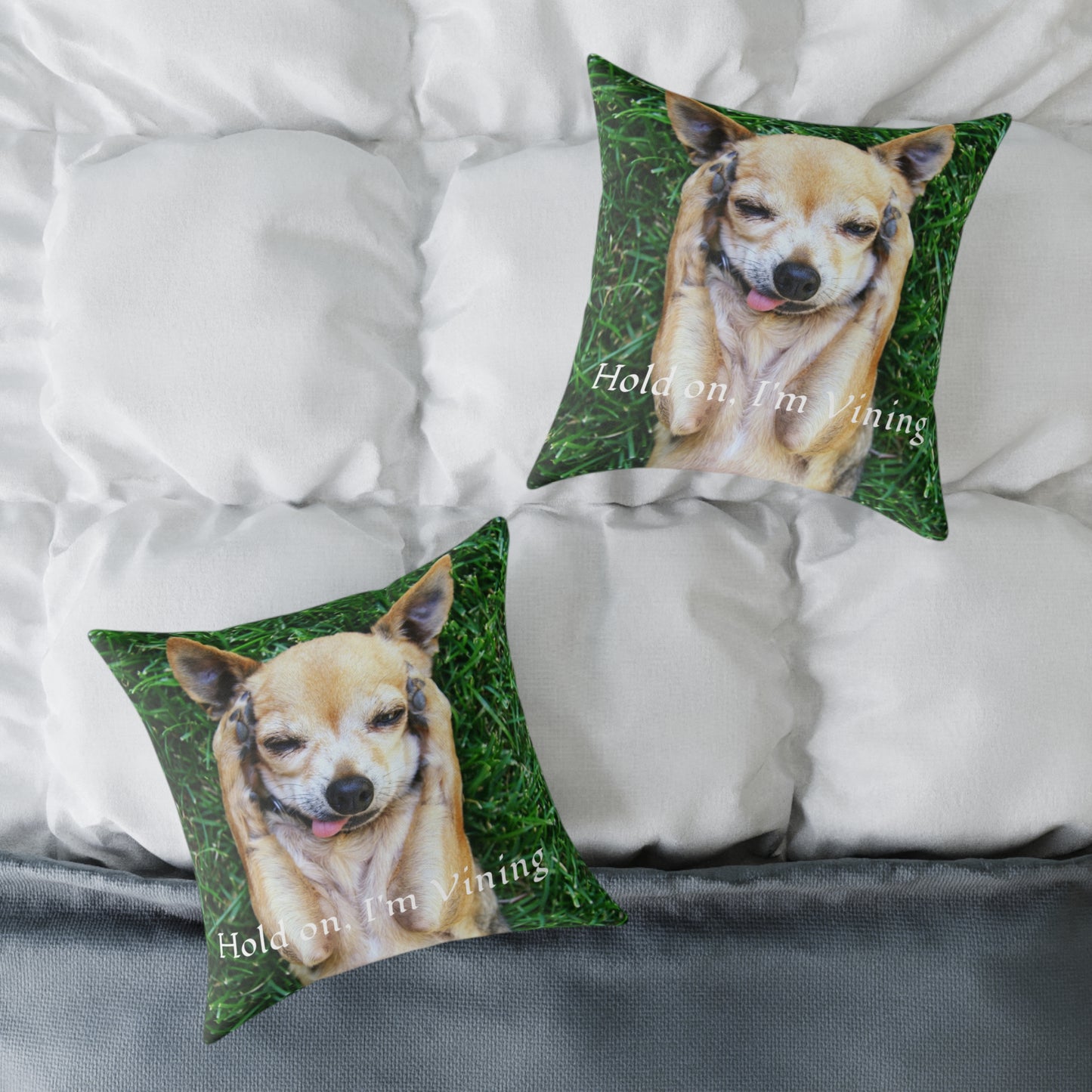 Square Pillow, Charming Dog Quote, Pet Lover Gift, Home Decor, Animal Lover