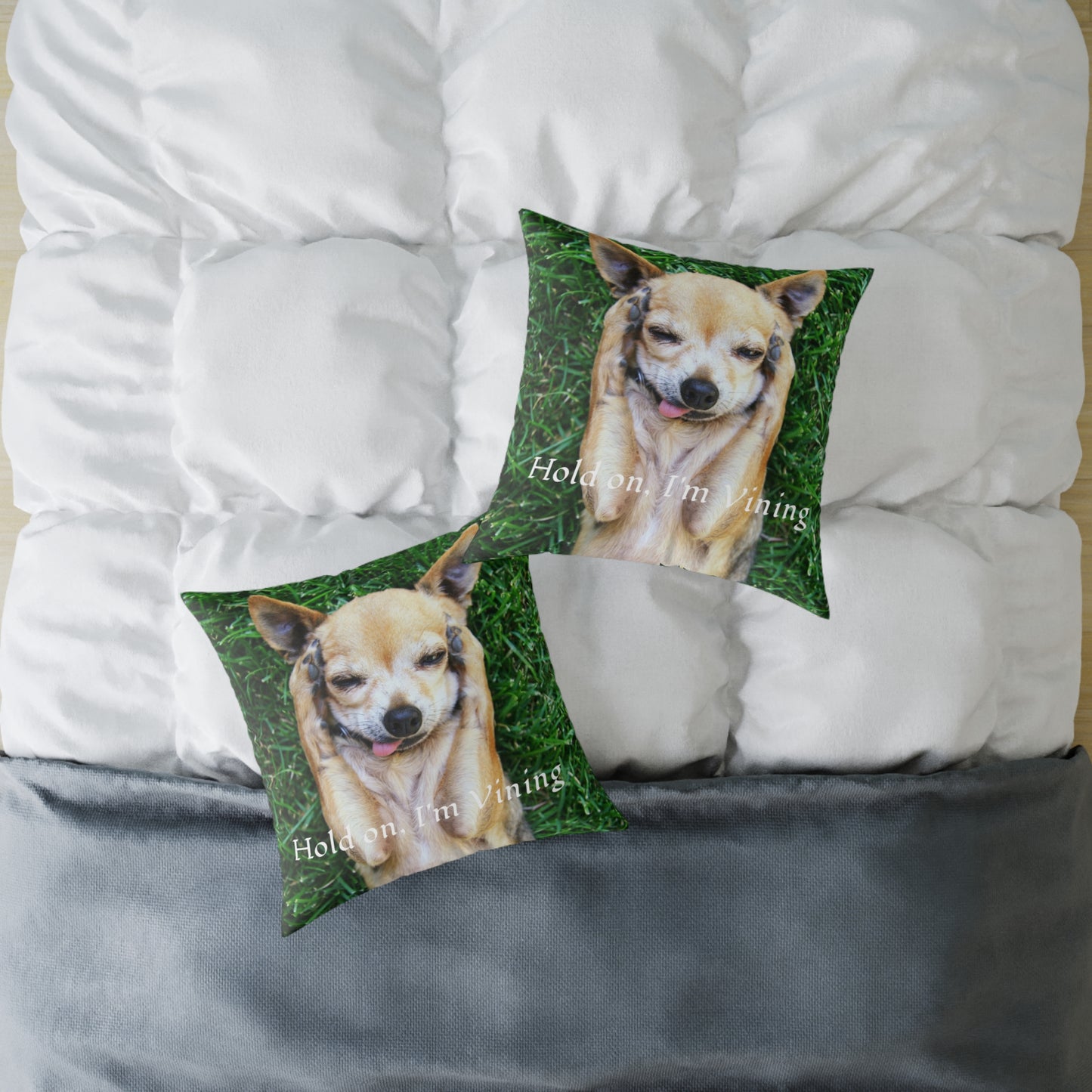 Square Pillow, Charming Dog Quote, Pet Lover Gift, Home Decor, Animal Lover