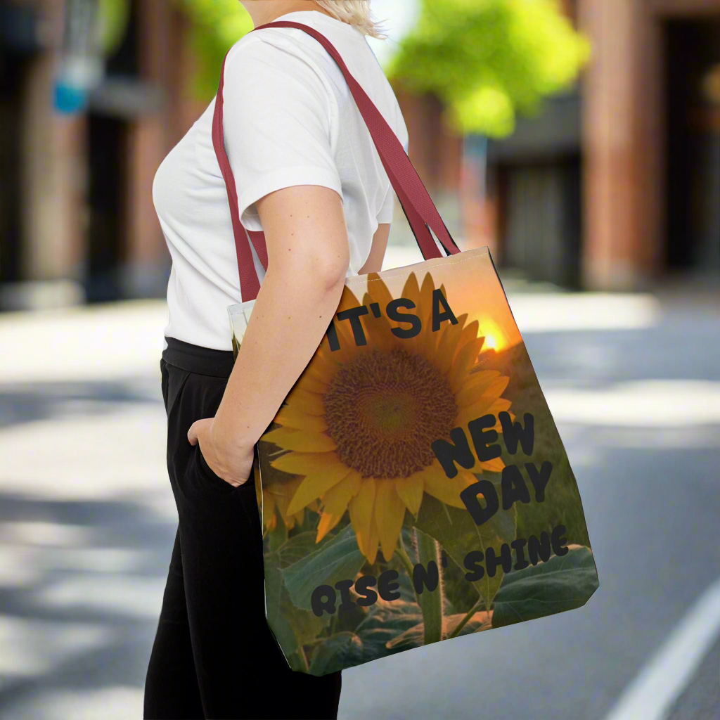 Sunflower Sunset Tote Bag - Eco-Friendly Floral Canvas Bag