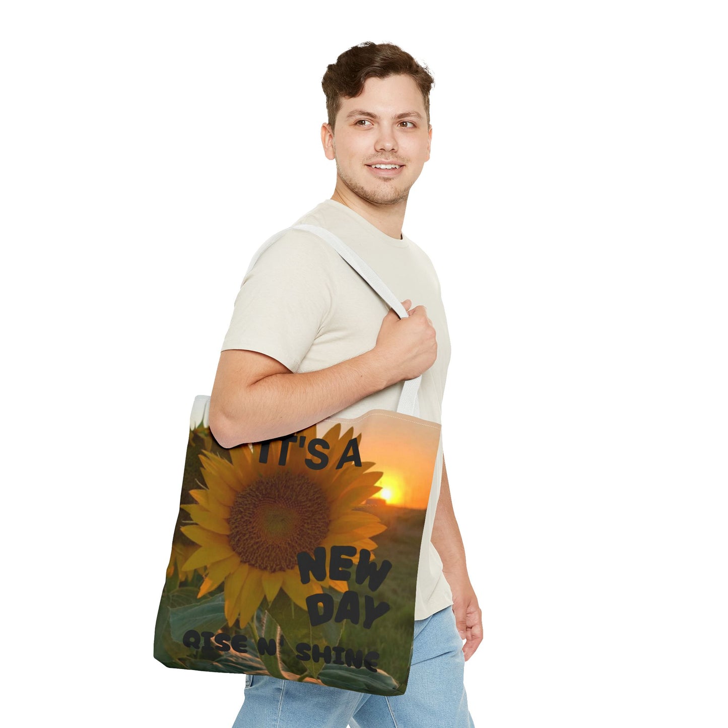 Sunflower Sunset Tote Bag - Eco-Friendly Floral Canvas Bag