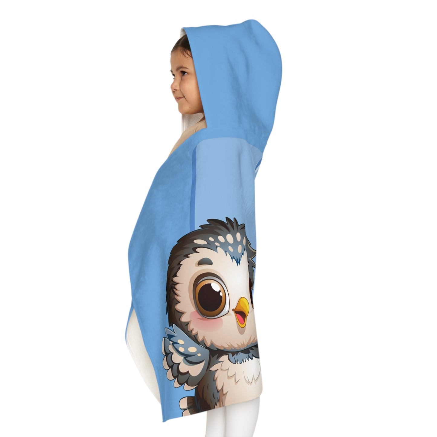 Youth Hooded Towel - Adorable Owl Design, Fun Bath Time Accessory, Perfect for Kids, Gift for Birthdays, Beach Days, Swim Lessons