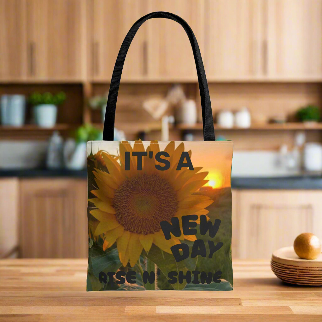 Sunflower Sunset Tote Bag - Eco-Friendly Floral Canvas Bag