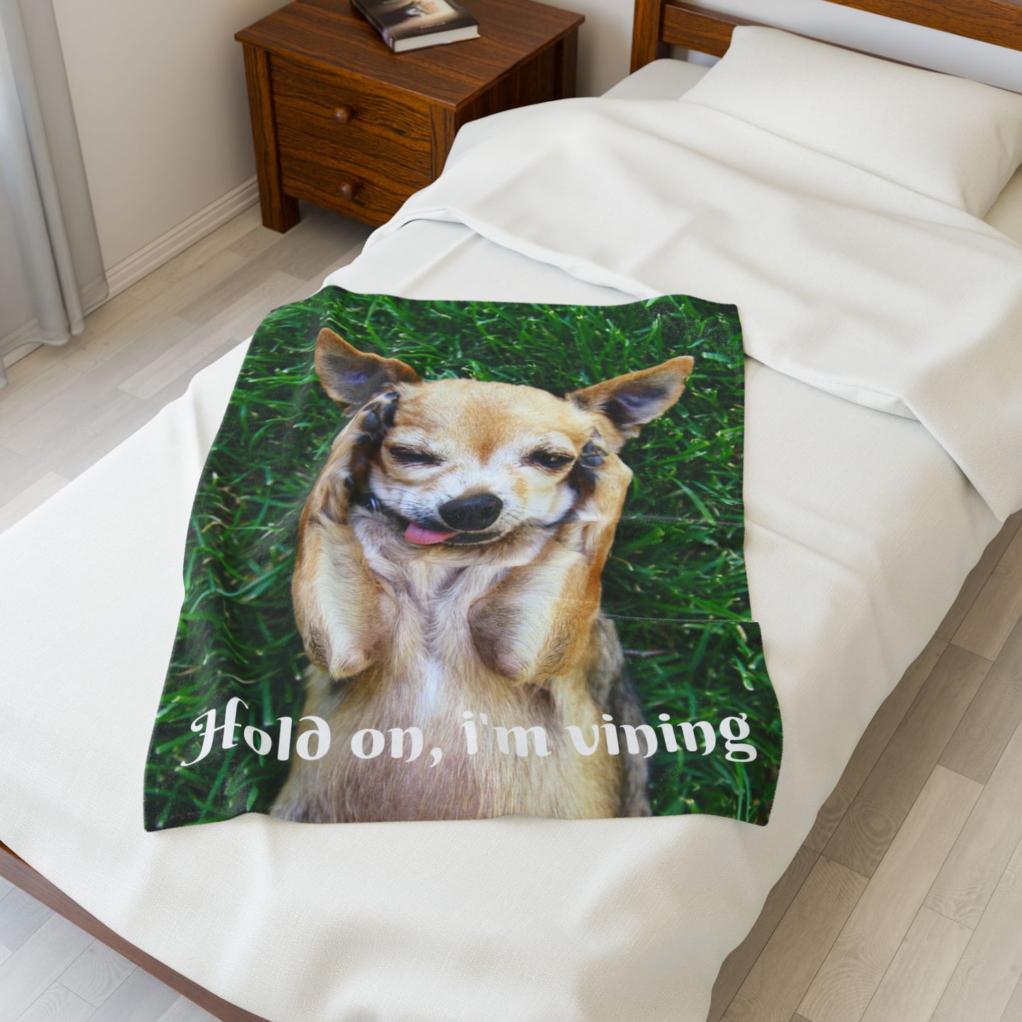 Charming Dog-Themed Velveteen Plush Blanket | Cozy Pet Blanket, Cute Dog Decor, Gift for Dog Lovers, Funny Pet Blanket, Home Comfort