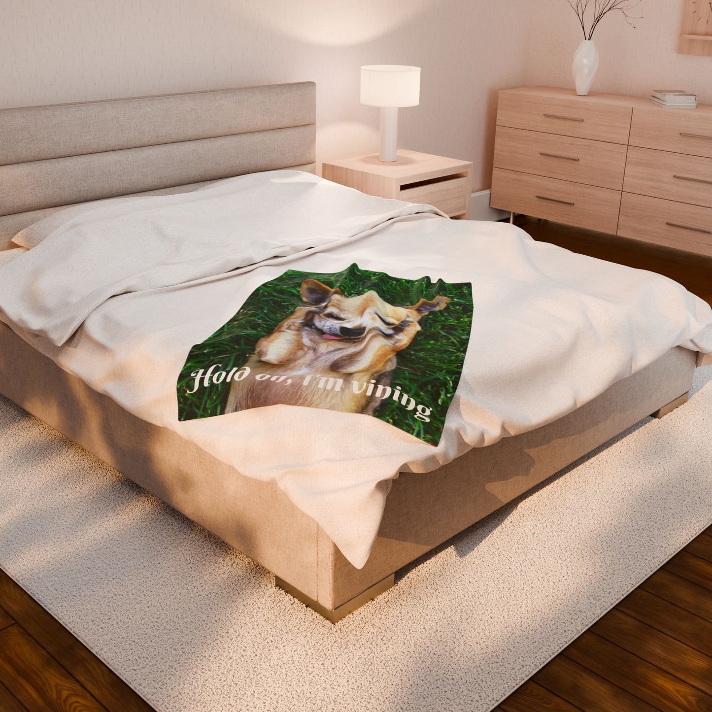 Charming Dog-Themed Velveteen Plush Blanket | Cozy Pet Blanket, Cute Dog Decor, Gift for Dog Lovers, Funny Pet Blanket, Home Comfort