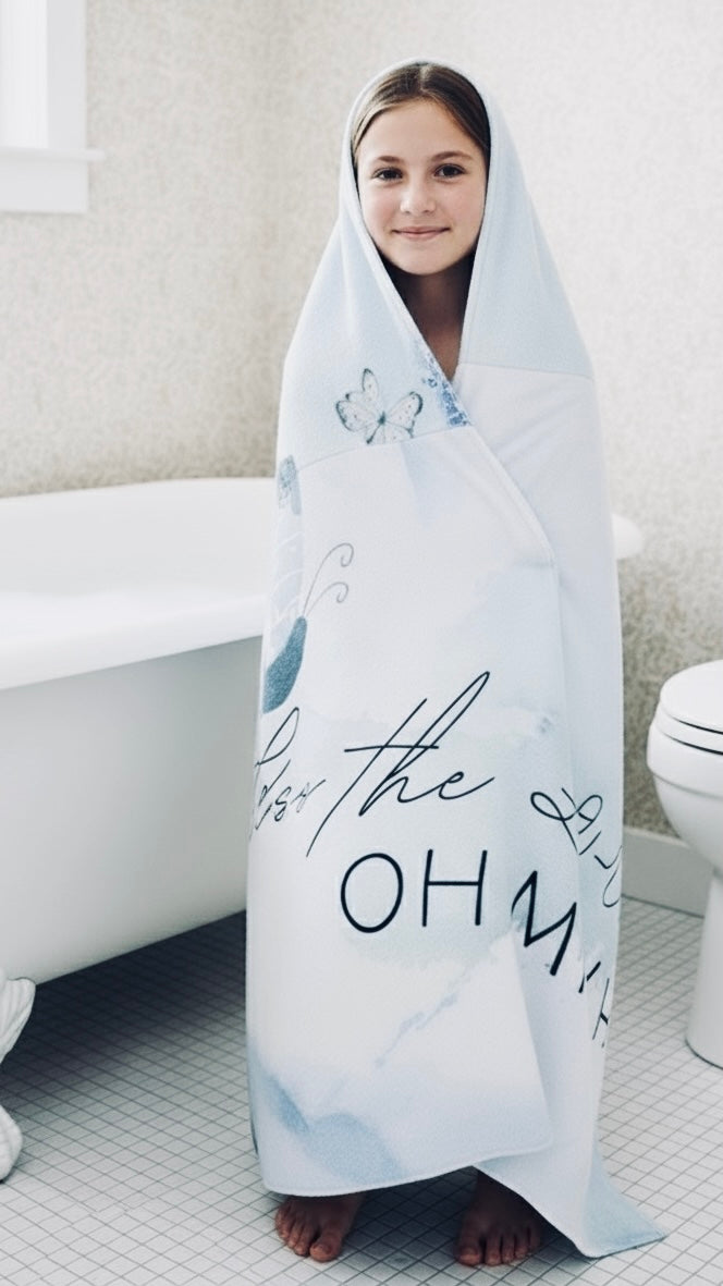 Youth Hooded Towel - Bless the Lord Oh My Soul, Personalized POD Bath Wrap