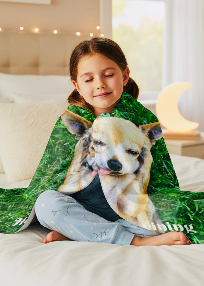 Charming Dog-Themed Velveteen Plush Blanket | Cozy Pet Blanket, Cute Dog Decor, Gift for Dog Lovers, Funny Pet Blanket, Home Comfort