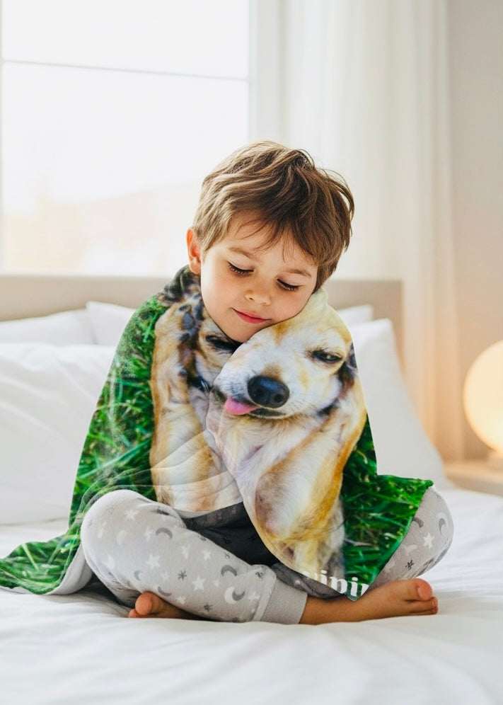 Charming Dog-Themed Velveteen Plush Blanket | Cozy Pet Blanket, Cute Dog Decor, Gift for Dog Lovers, Funny Pet Blanket, Home Comfort