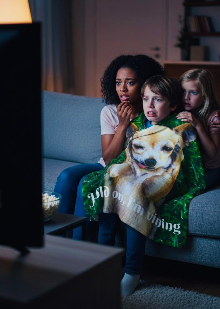 Charming Dog-Themed Velveteen Plush Blanket | Cozy Pet Blanket, Cute Dog Decor, Gift for Dog Lovers, Funny Pet Blanket, Home Comfort
