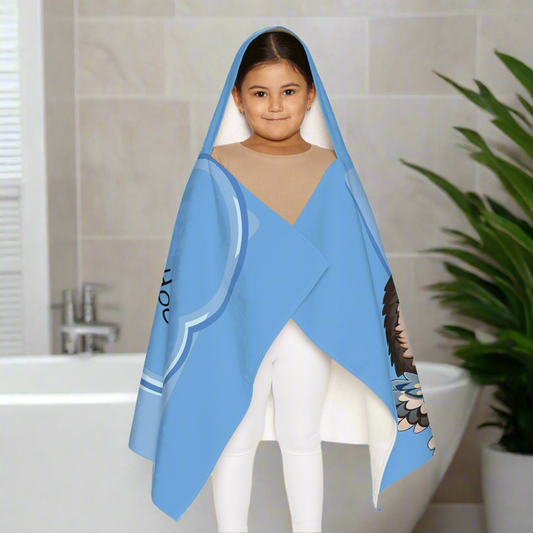 Youth Hooded Towel - Adorable Owl Design, Fun Bath Time Accessory, Perfect for Kids, Gift for Birthdays, Beach Days, Swim Lessons