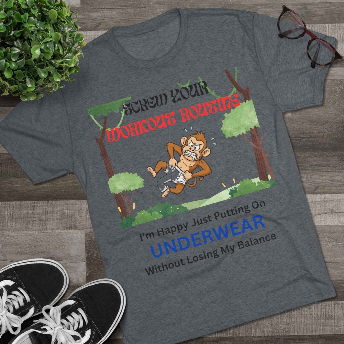 Men’s Funny Workout Humor Unisex Crew Tee