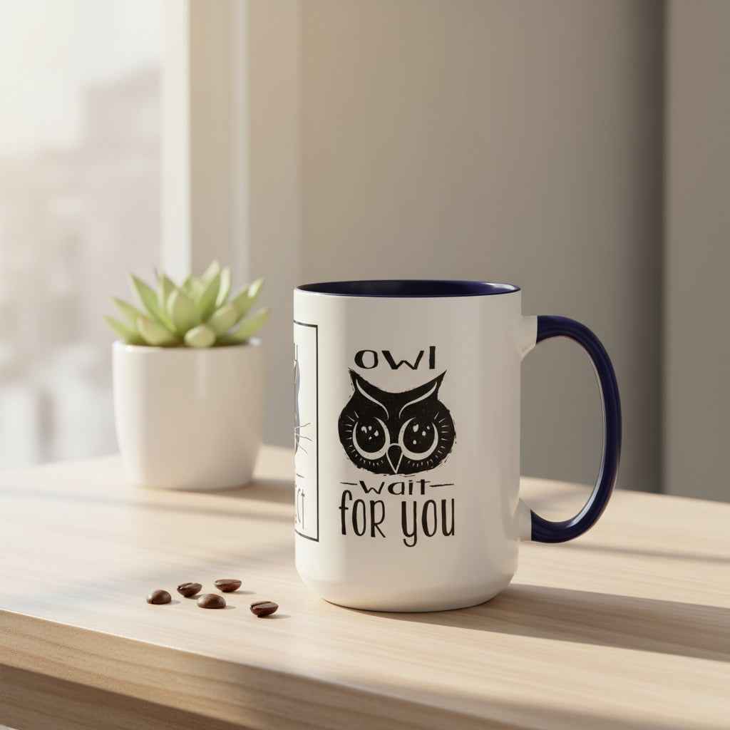 Coffee Mug - Purrfect Animal-Themed You Are Purrfect & Owl Wait For You Designs