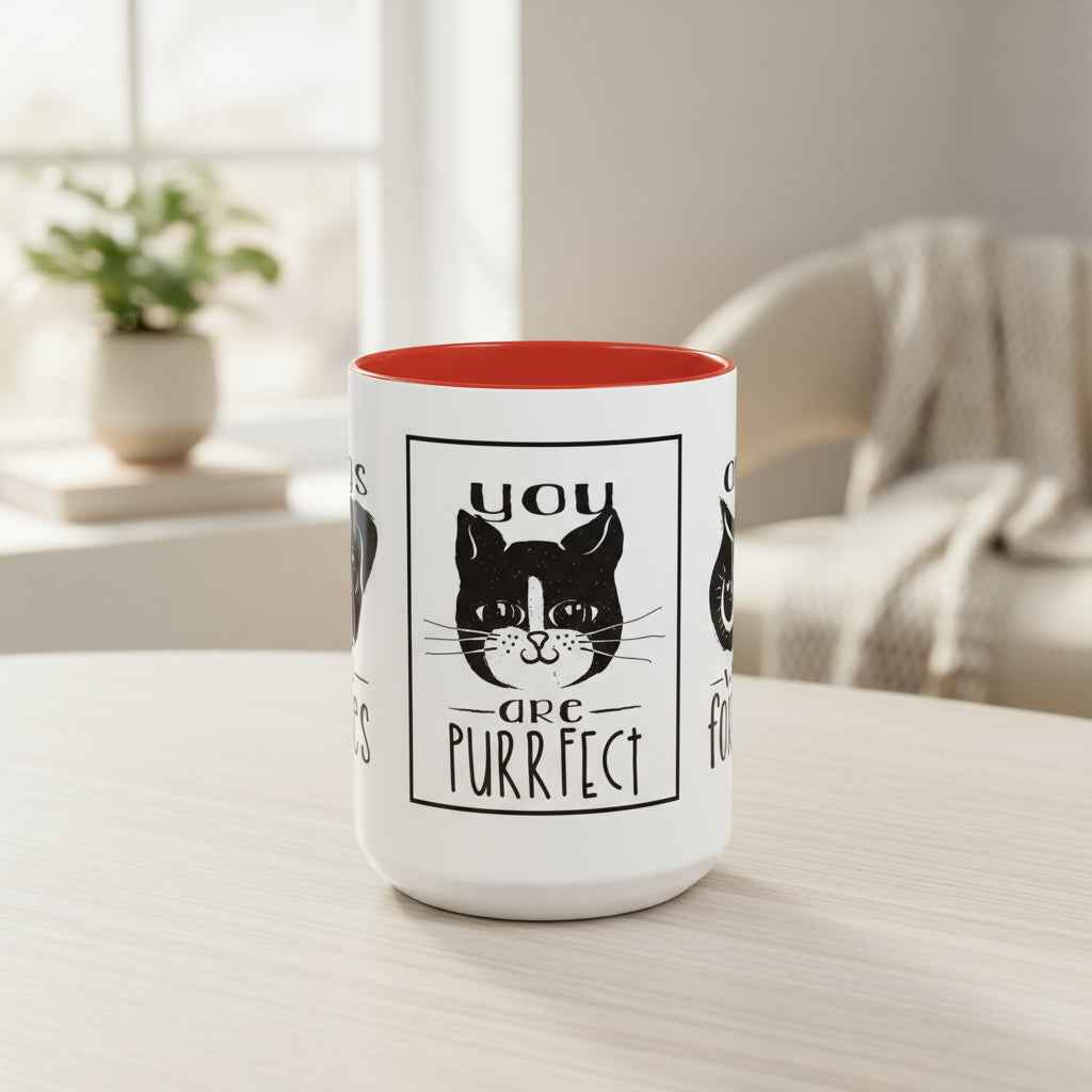 Coffee Mug - Purrfect Animal-Themed You Are Purrfect & Owl Wait For You Designs