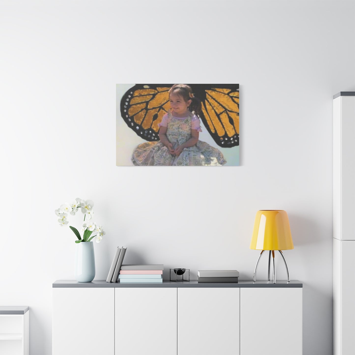 Canvas Print - Monarch Butterfly Wings & Joyful Child - Find Your Wings Collection