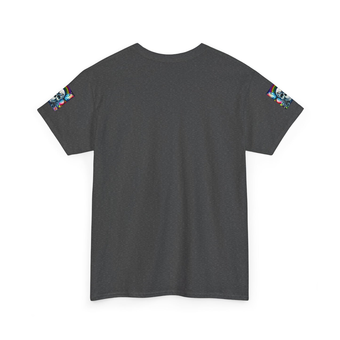Skull Tee - Bright & Colorful Butterfly Design
