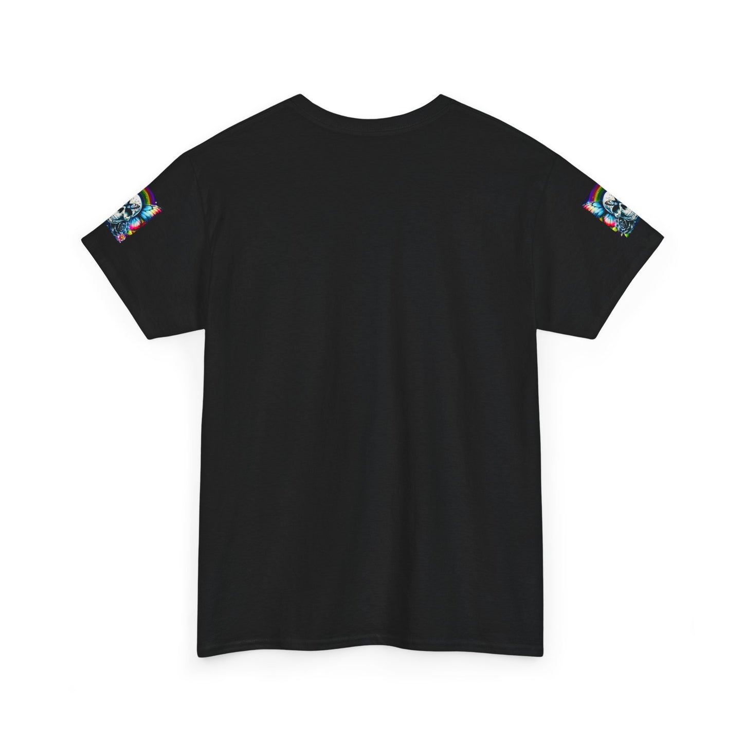 Skull Tee - Bright & Colorful Butterfly Design