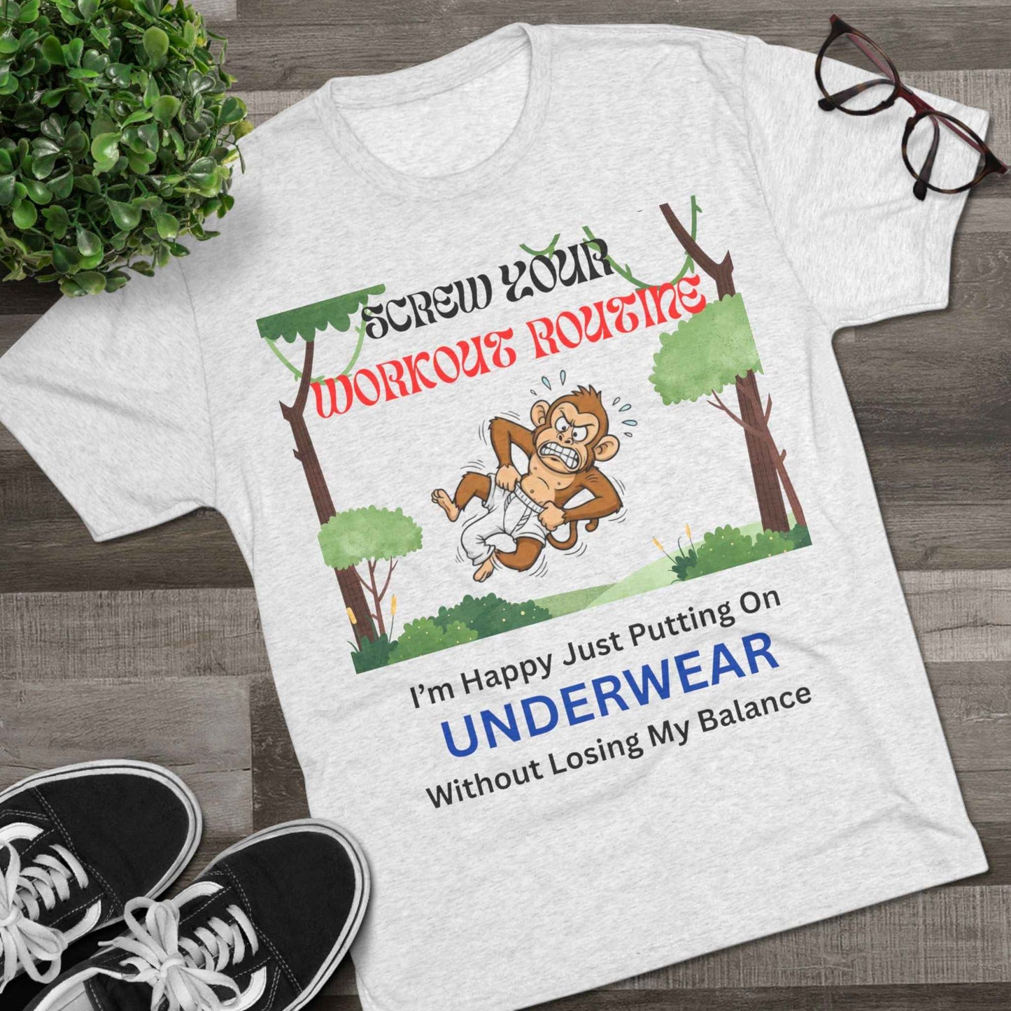 Men’s Funny Workout Humor Unisex Crew Tee