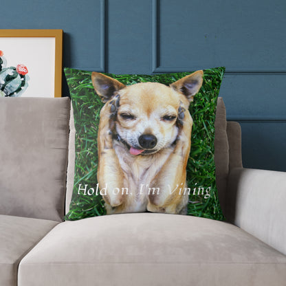 Square Pillow, Charming Dog Quote, Pet Lover Gift, Home Decor, Animal Lover