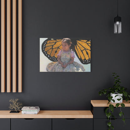 Canvas Print - Monarch Butterfly Wings & Joyful Child - Find Your Wings Collection