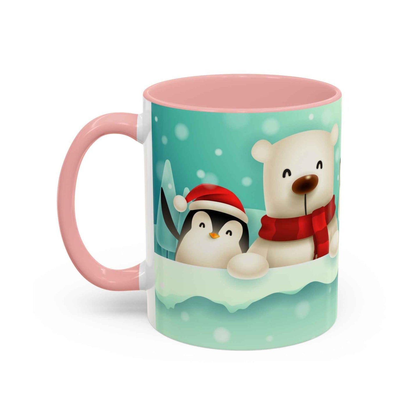 Festive Animal Friends Coffee Mug - Winter Holiday Theme