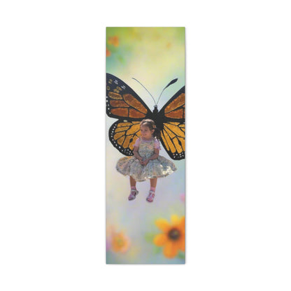 Canvas Print - Monarch Butterfly Wings & Joyful Child - Find Your Wings Collection