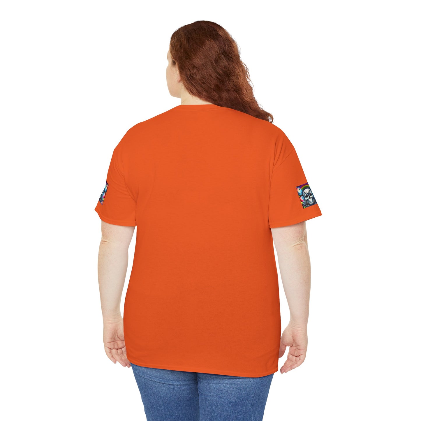Skull Tee - Bright & Colorful Butterfly Design