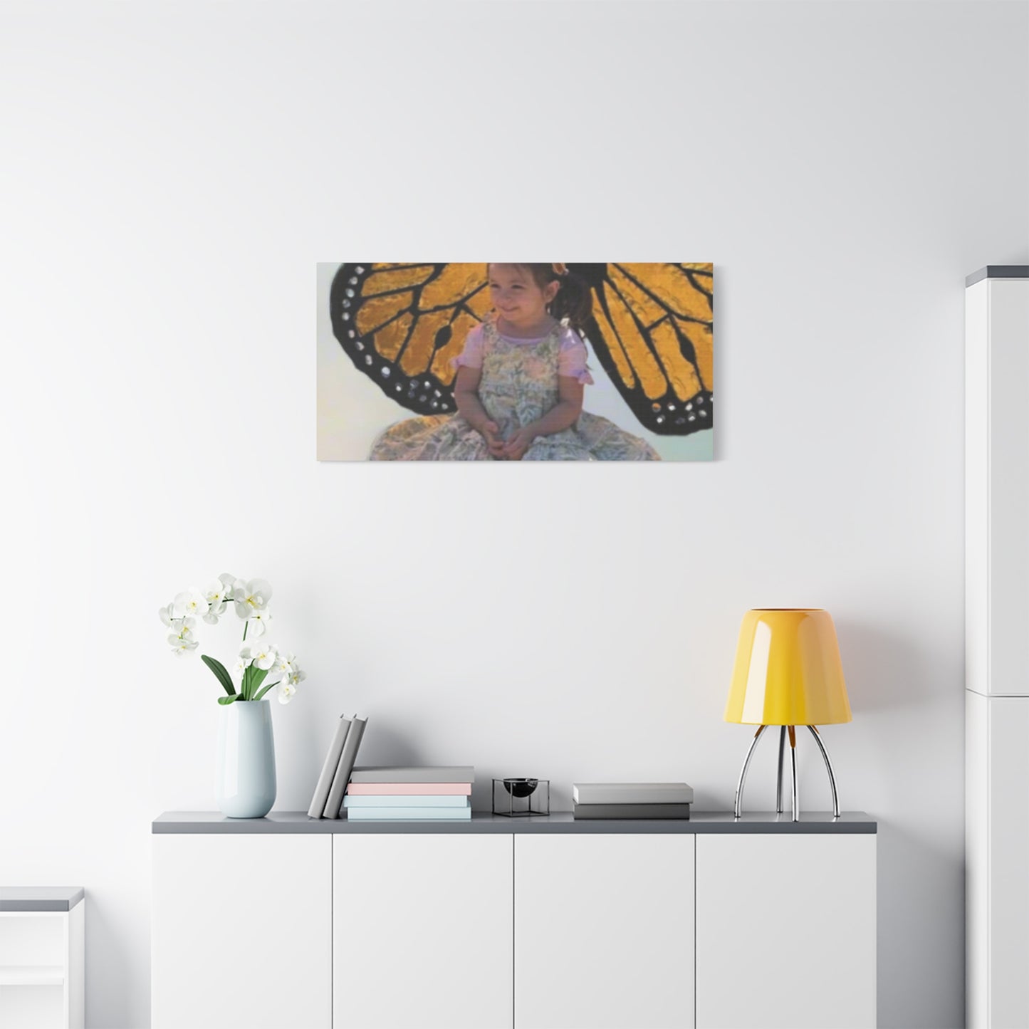 Canvas Print - Monarch Butterfly Wings & Joyful Child - Find Your Wings Collection