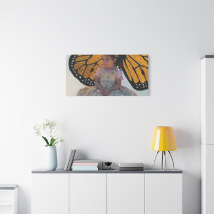 Canvas Print - Monarch Butterfly Wings & Joyful Child - Find Your Wings Collection
