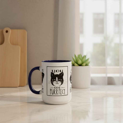 Coffee Mug - Purrfect Animal-Themed You Are Purrfect & Owl Wait For You Designs