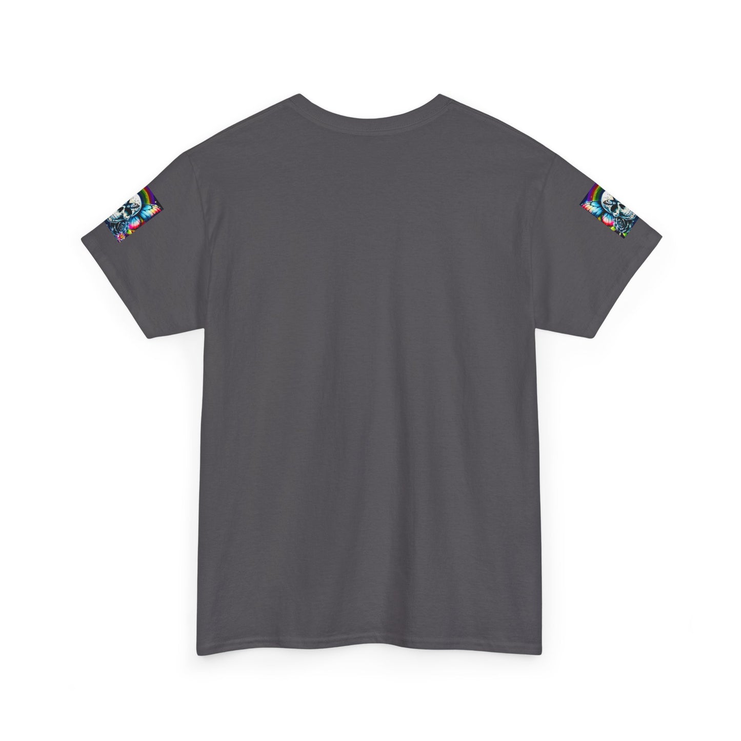 Skull Tee - Bright & Colorful Butterfly Design