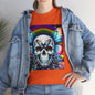 Skull Tee - Bright & Colorful Butterfly Design