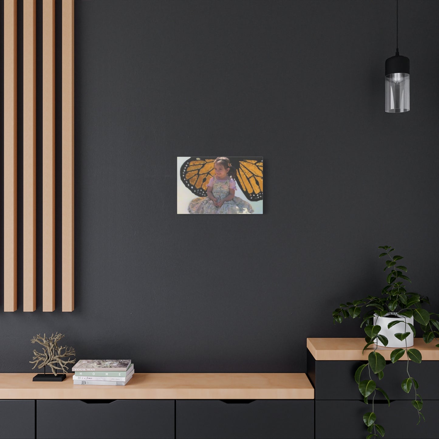 Canvas Print - Monarch Butterfly Wings & Joyful Child - Find Your Wings Collection