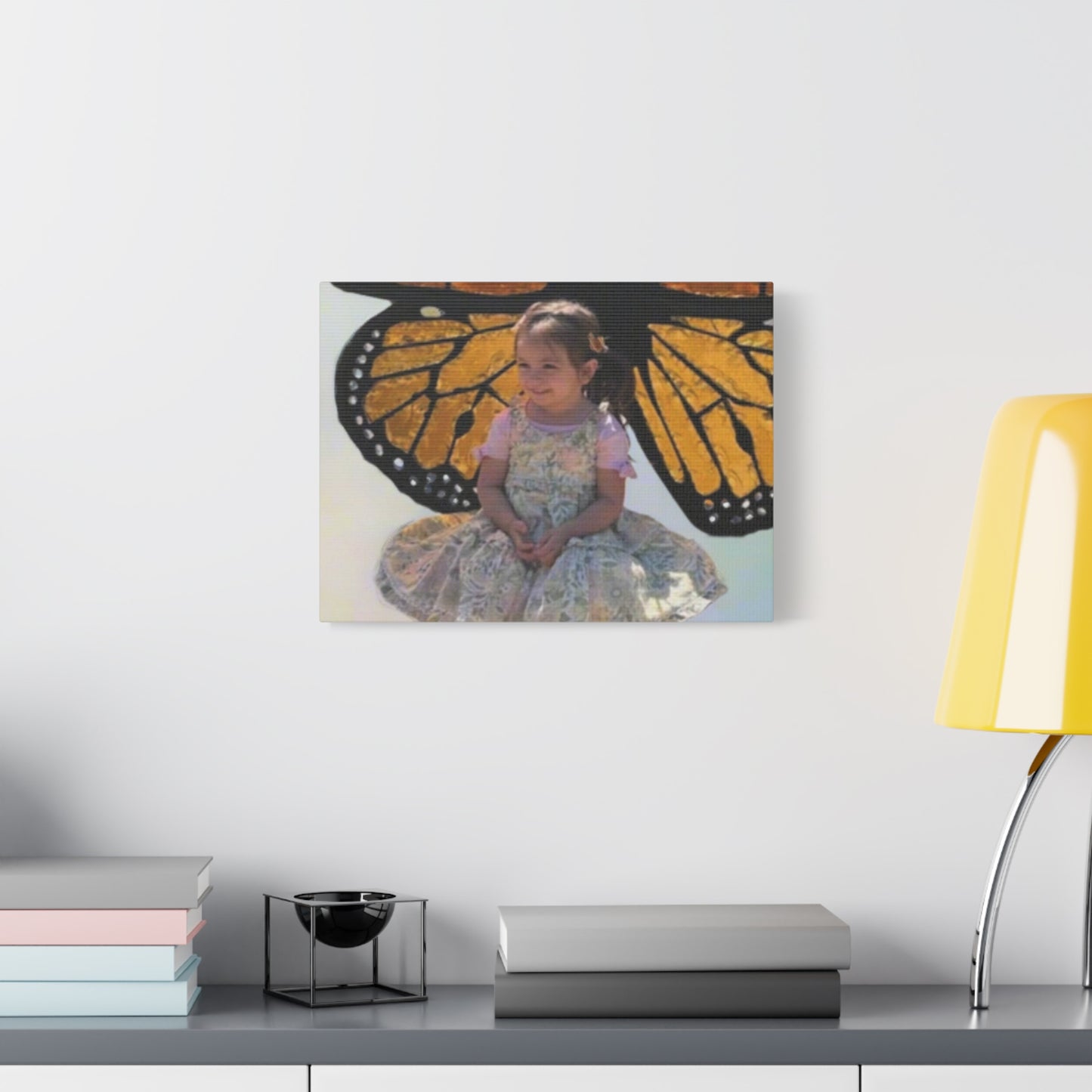 Canvas Print - Monarch Butterfly Wings & Joyful Child - Find Your Wings Collection