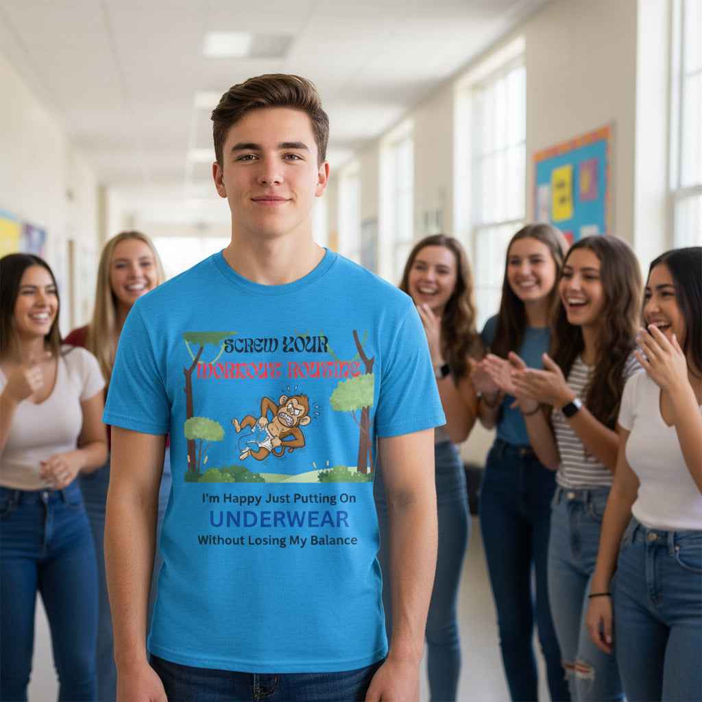 Men’s Funny Workout Humor Unisex Crew Tee