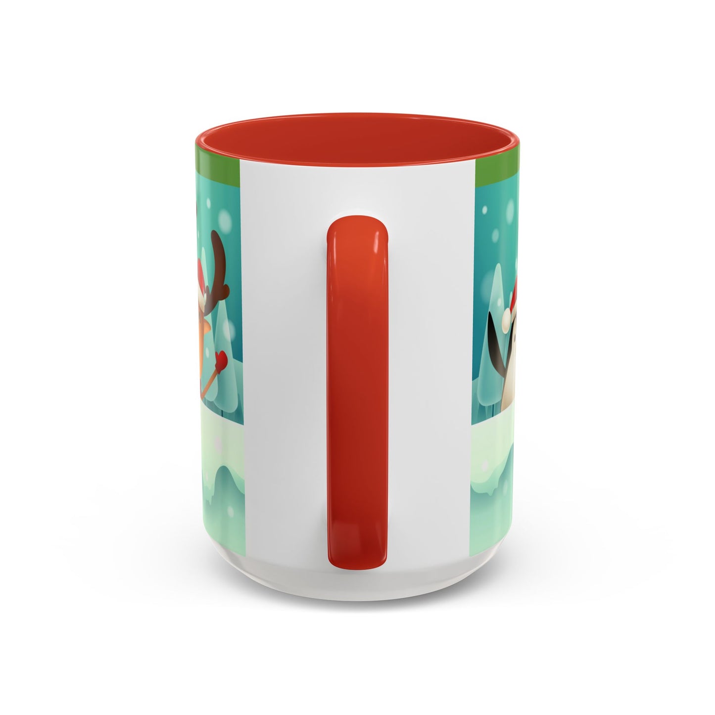 Festive Animal Friends Coffee Mug - Winter Holiday Theme