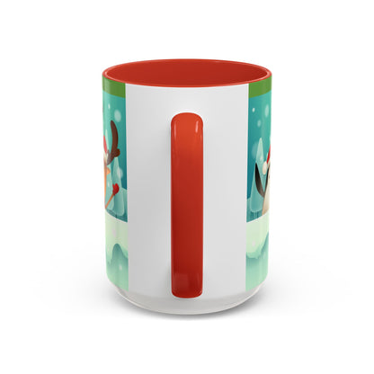 Festive Animal Friends Coffee Mug - Winter Holiday Theme