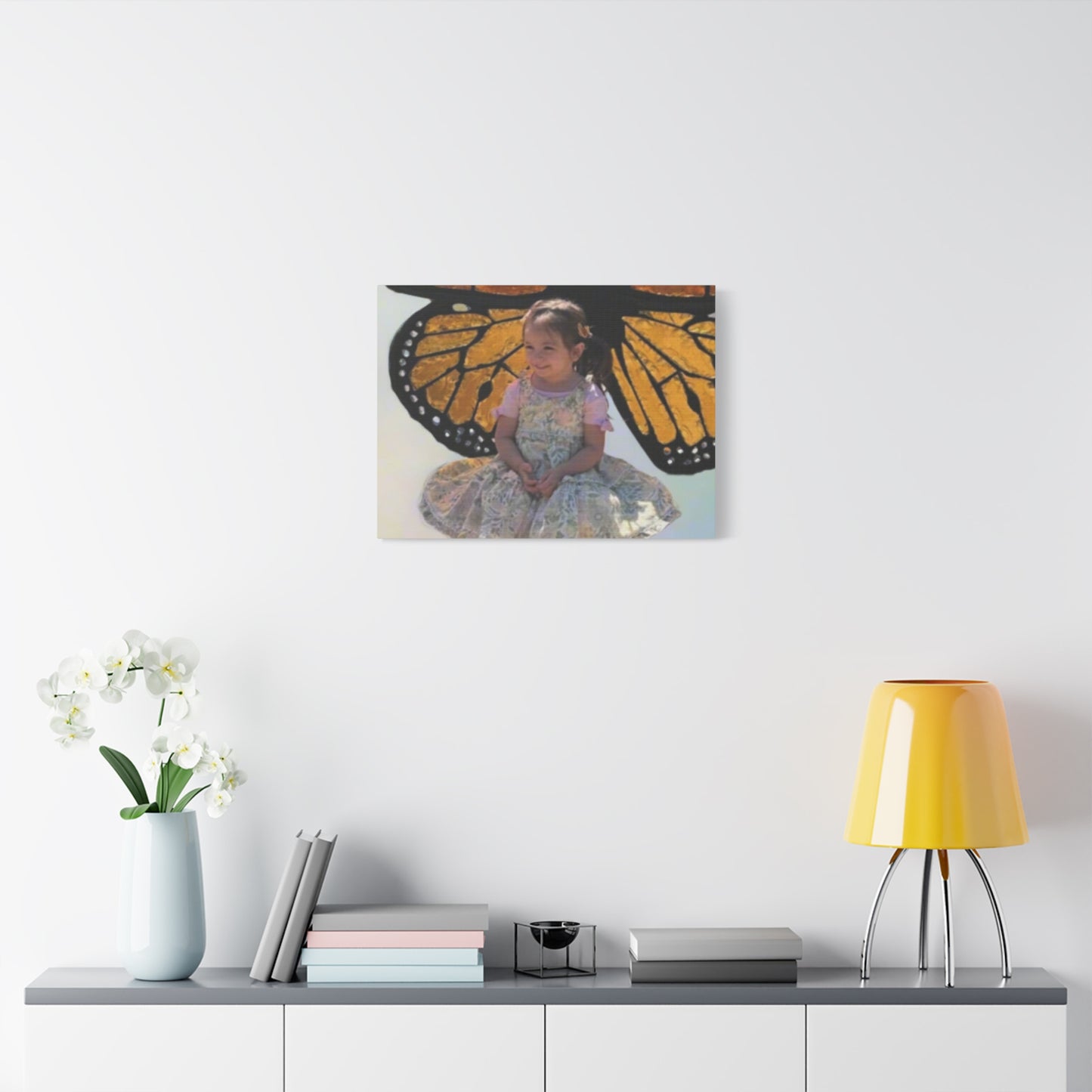 Canvas Print - Monarch Butterfly Wings & Joyful Child - Find Your Wings Collection