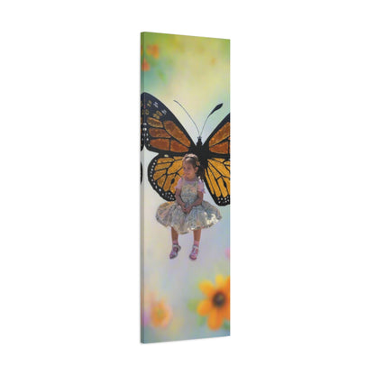 Canvas Print - Monarch Butterfly Wings & Joyful Child - Find Your Wings Collection