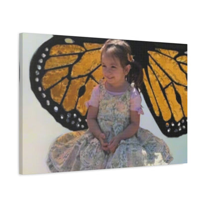 Canvas Print - Monarch Butterfly Wings & Joyful Child - Find Your Wings Collection