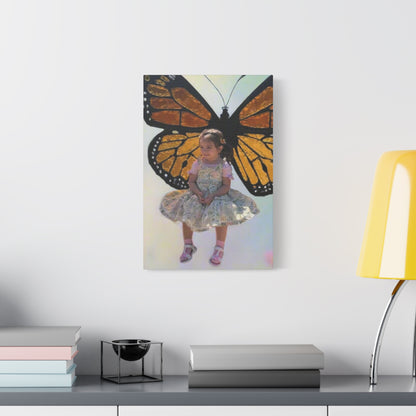 Canvas Print - Monarch Butterfly Wings & Joyful Child - Find Your Wings Collection
