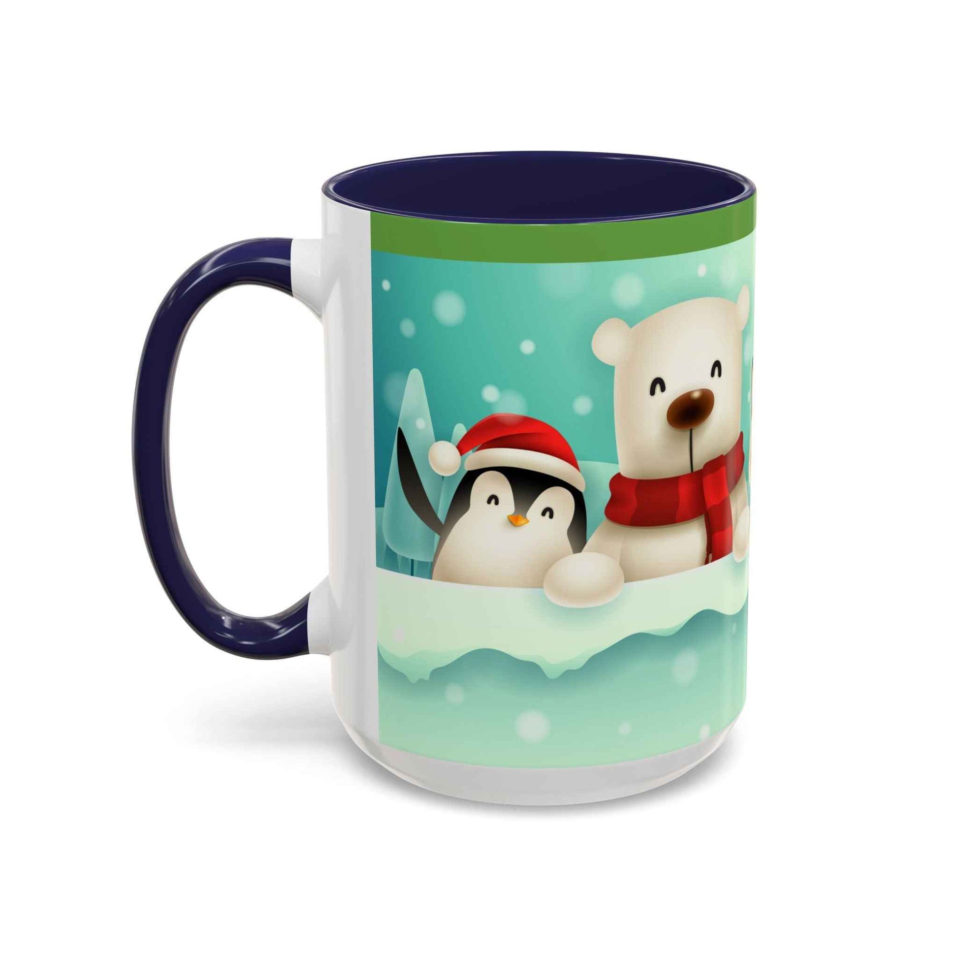 Festive Animal Friends Coffee Mug - Winter Holiday Theme