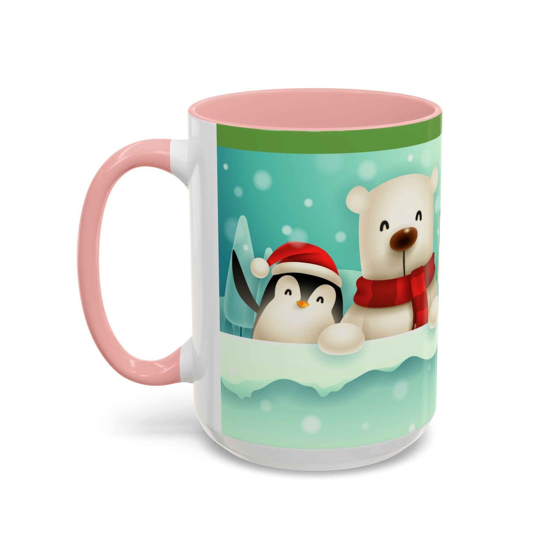 Festive Animal Friends Coffee Mug - Winter Holiday Theme