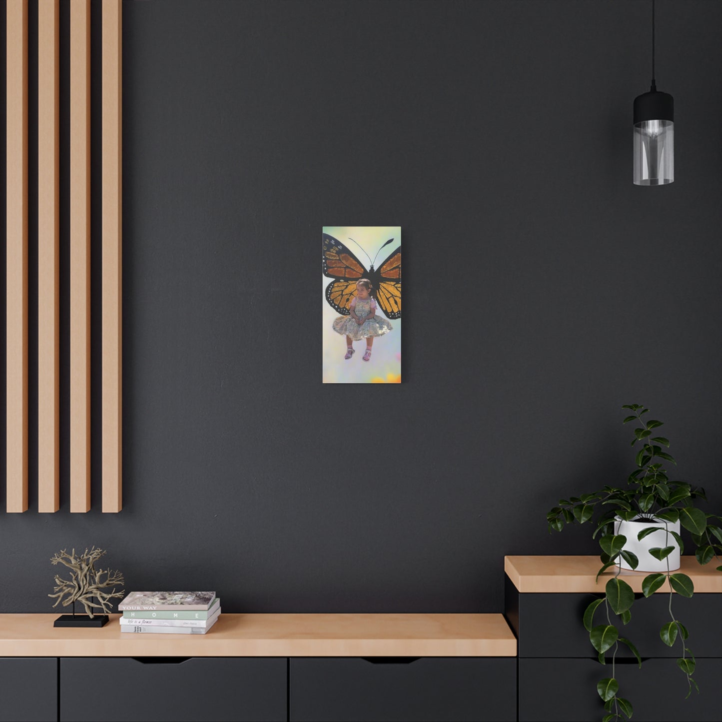 Canvas Print - Monarch Butterfly Wings & Joyful Child - Find Your Wings Collection